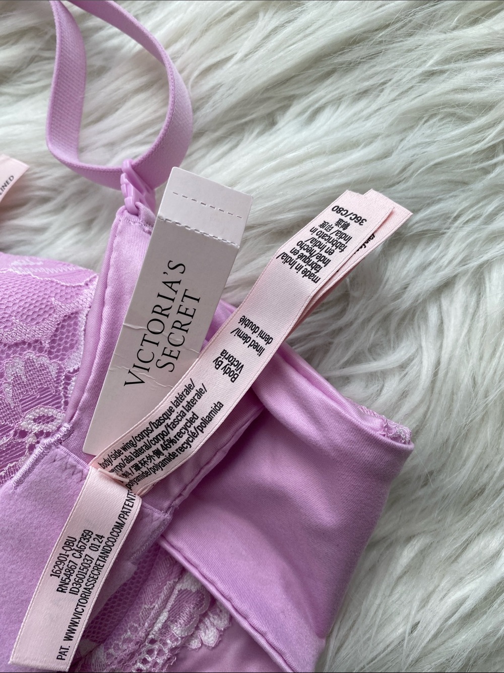 Victoria's Secret | Lilac Lace Body By Victoria Lined Demi Underwire Bra - Picture 11 of 12